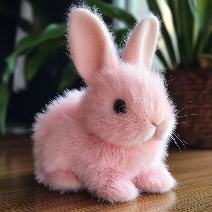Cute plush bunny interactive toy for kids, soft and educational, a perfect children's gift