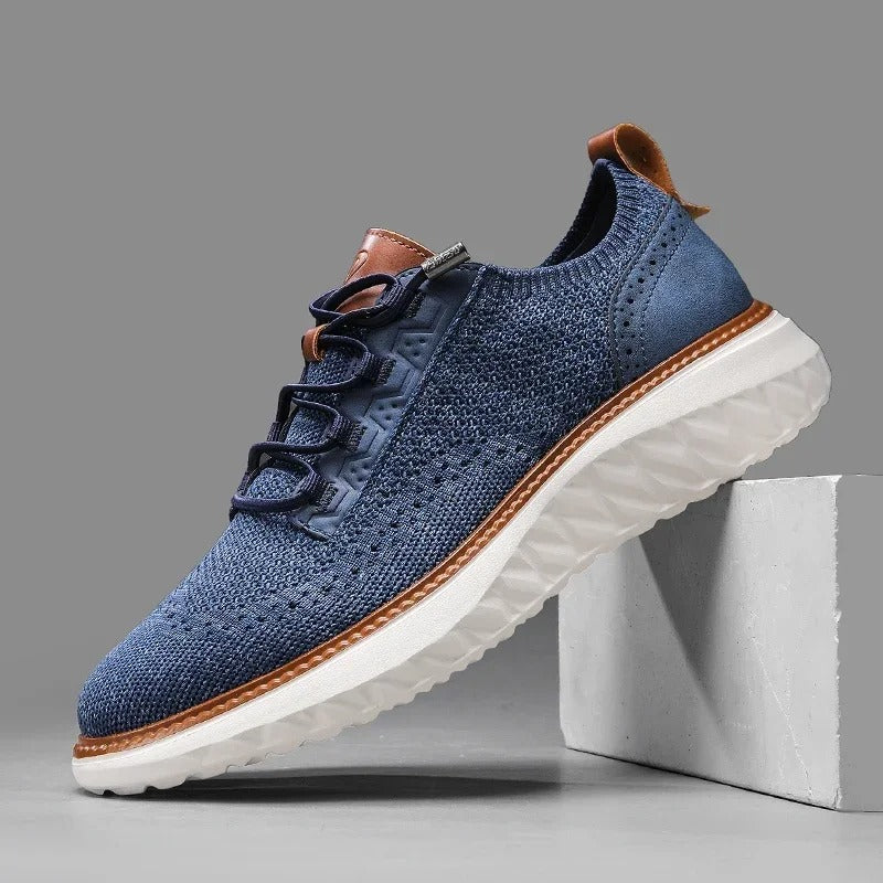 Comfortable Men's Kingsley knit shoes, flexible design with breathable mesh for all-day wear.