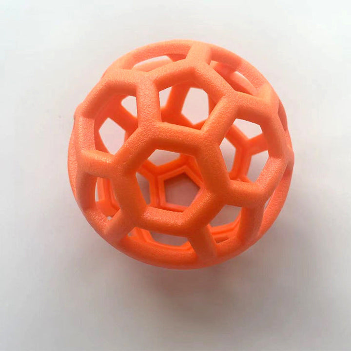 Textured dog chew ball, encourages natural sniffing behavior & improves canine dental health