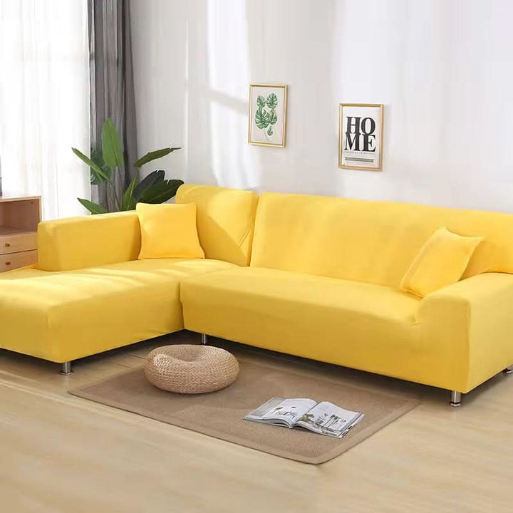 Modern stretch couch protector, universal fit, transforming your living space with style.
