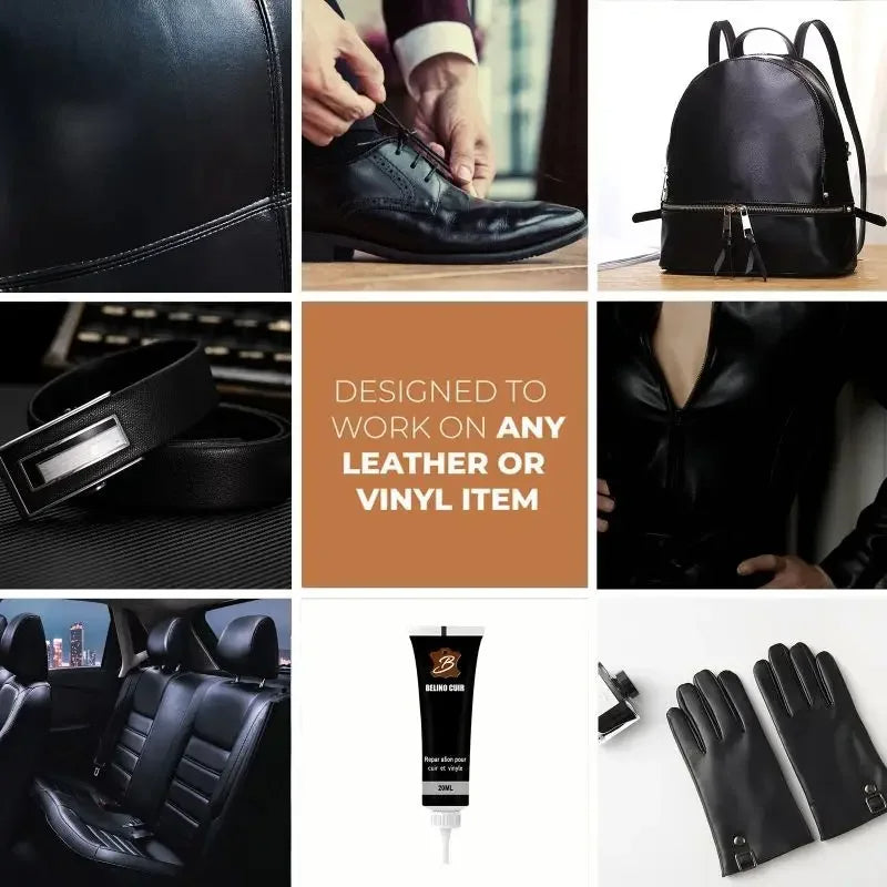 Easy-to-use leather gel for home improvement, repairing leather couches and chairs quickly.