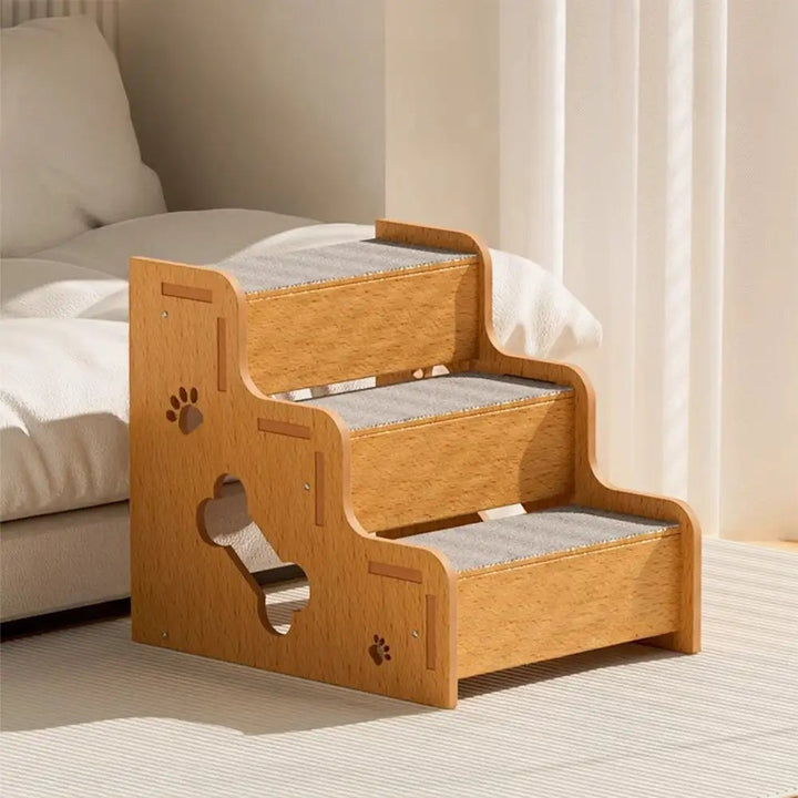 Pet furniture: Dog ramp steps for small & senior dogs. Offers joint support, non-slip access to beds, improving mobility.