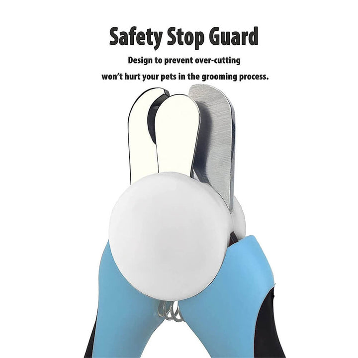 Ergonomic pet nail clipper & file for dogs & cats. Essential animal care tool for safe, precise paw trims.
