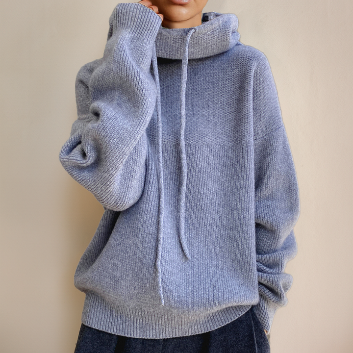 Women's elegant turtleneck sweater, a chic long sleeve top for fall fashion & winter wear. Comfortable & versatile.
