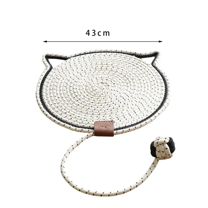 Premium cat mat with scratch surface, perfect as a pet accessory and furniture protector.