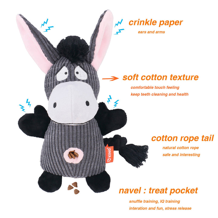 Tough rubber ring dog chew toy for aggressive chewers, squeaky and durable pet playtime
