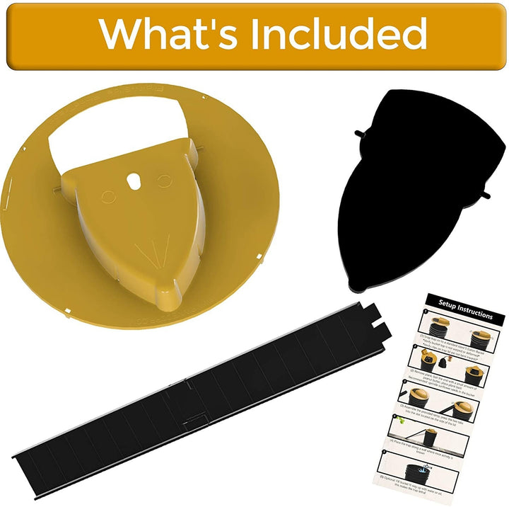 Premium humane multi-catch bucket lid mouse trap. Reusable, no-poison solution for indoor/outdoor pest control.