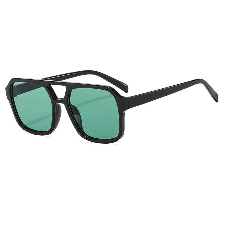 Glamorous women's retro prism square sunglasses. Fashionable vintage shades with UV400.