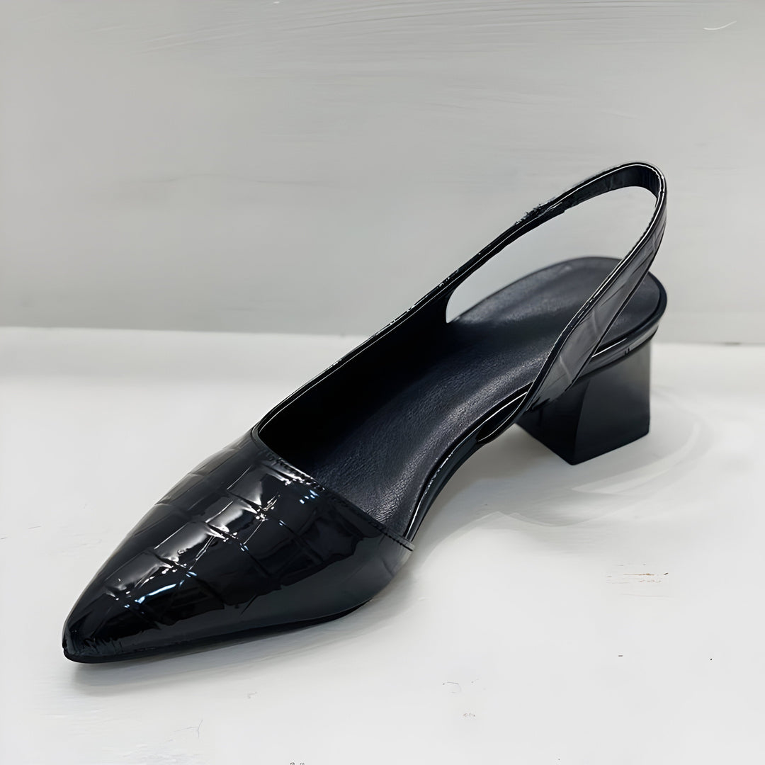 Versatile women's elegant orthopedic heels. Comfortable loafer style, perfect formal or casual supportive footwear.