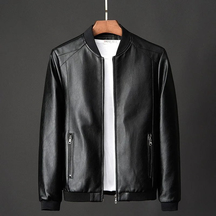 Stylish men's water-resistant everyday jacket. Sleek design, practical all-weather outerwear for casual and versatile use.