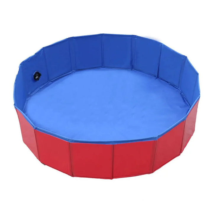 Durable pet swimming pool, foldable and easy to store, perfect for dogs to cool off