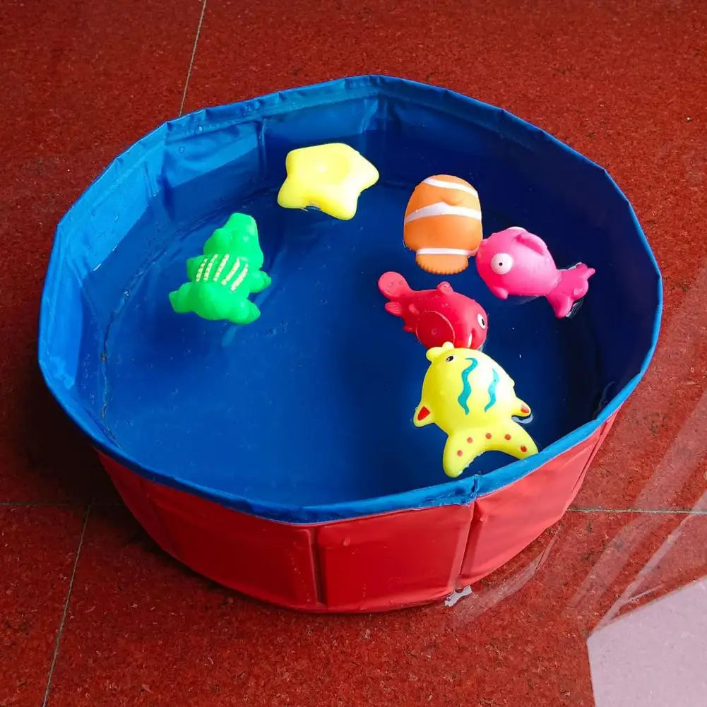 Outdoor dog pool, portable design with non-slip bottom, ideal for backyard pet play