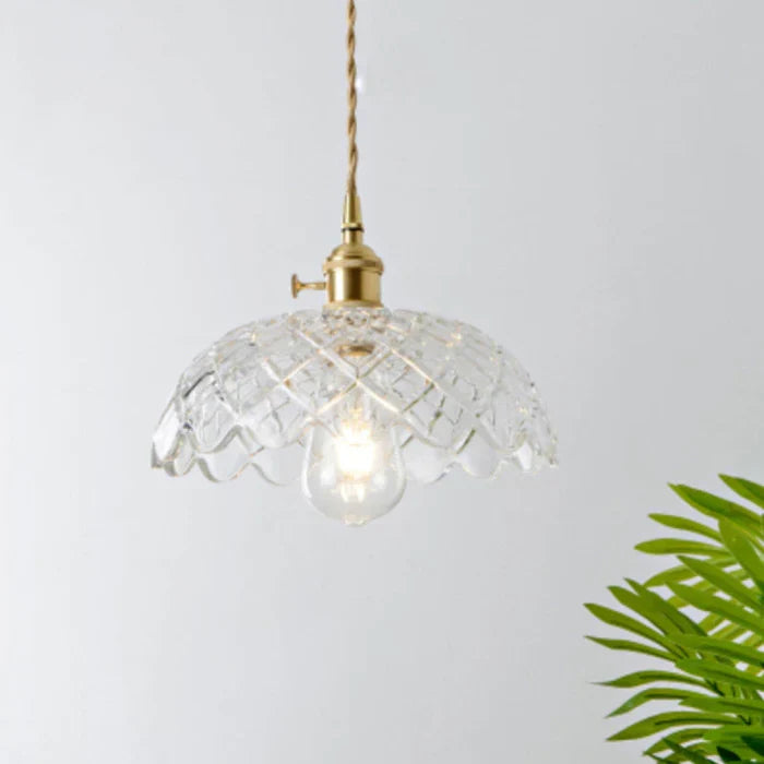 OpulentGlow glass ceiling light, enhancing dining room ambiance with modern flair.