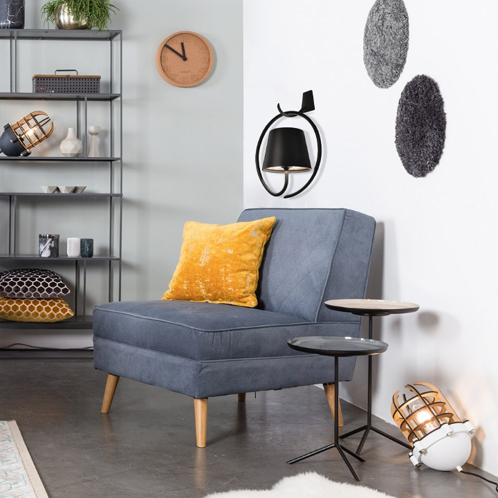 Versatile portable LED light, perfect as a hanging lamp or tabletop light for any indoor/outdoor space.