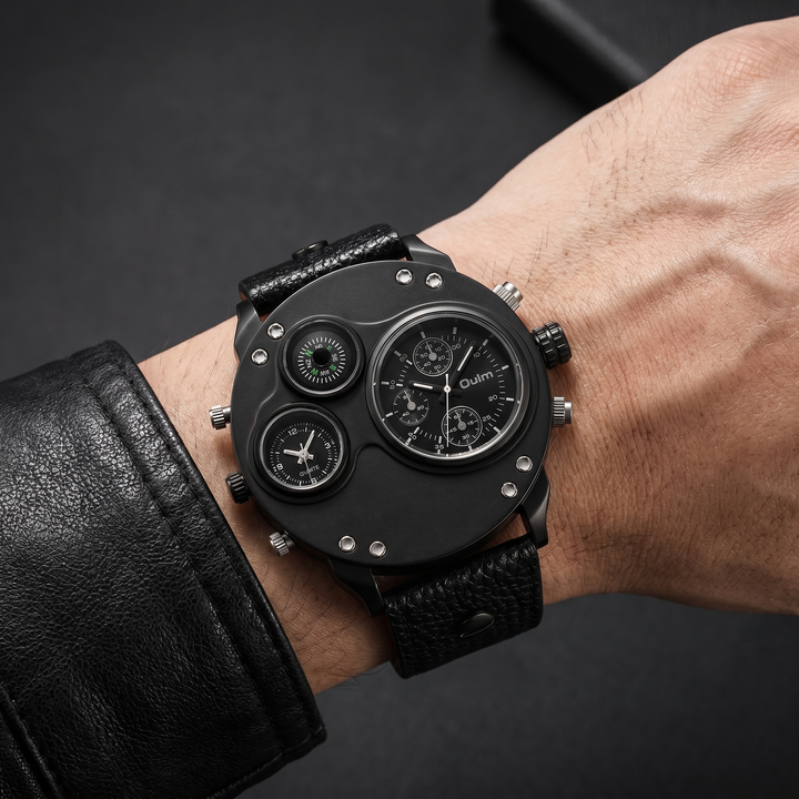 Men's vintage-style stainless steel analog quartz watch with a durable metal strap and clean dial. [[lstfy-media:2]]