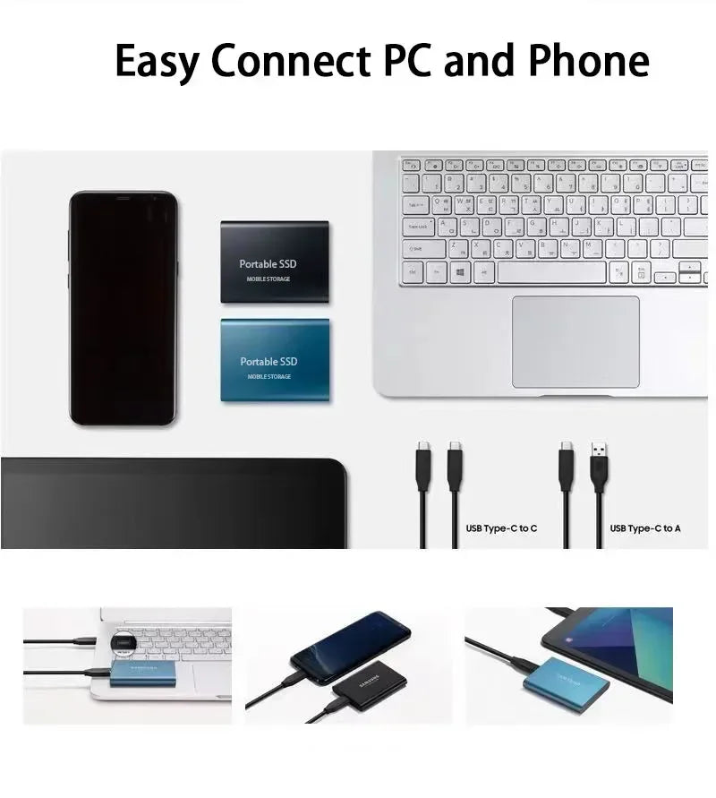Ultraspeed compact external SSD, providing reliable high-speed USB-C portable storage for all your digital needs.