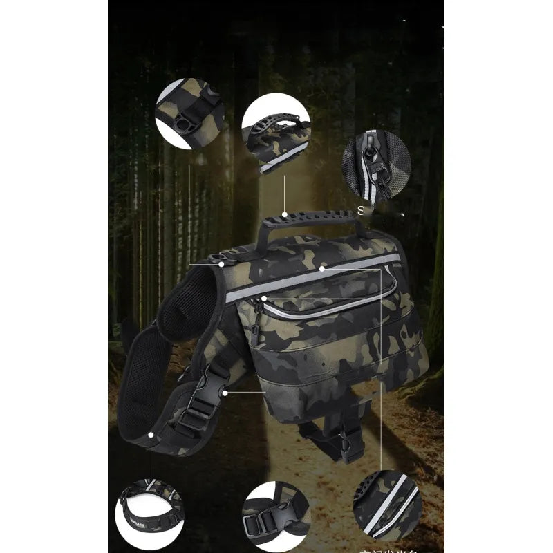 Durable dog vest with reflective accents for enhanced visibility during water sports & boating.