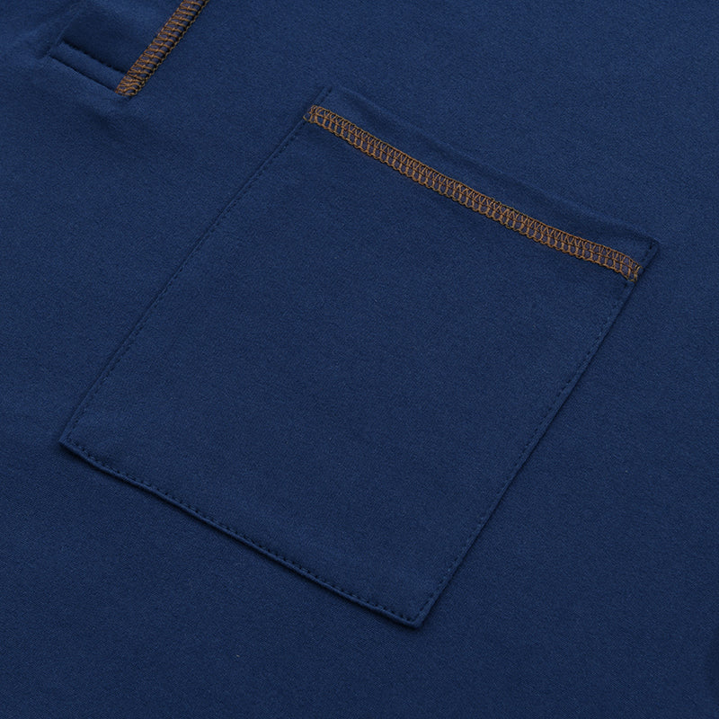 Comfortable men's casual henley t-shirt, short sleeve, for everyday style.