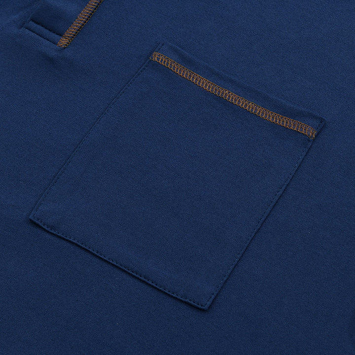 Comfortable men's casual henley t-shirt, short sleeve, for everyday style.