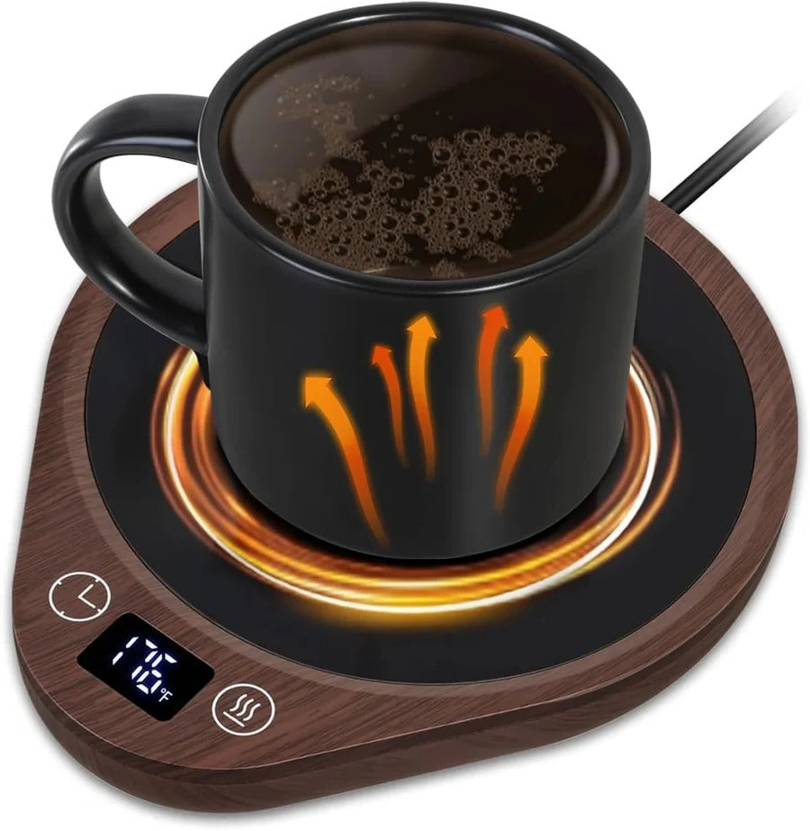 Electric coffee mug warmer keeps coffee & tea hot. Also warms candles for a pleasant aroma.