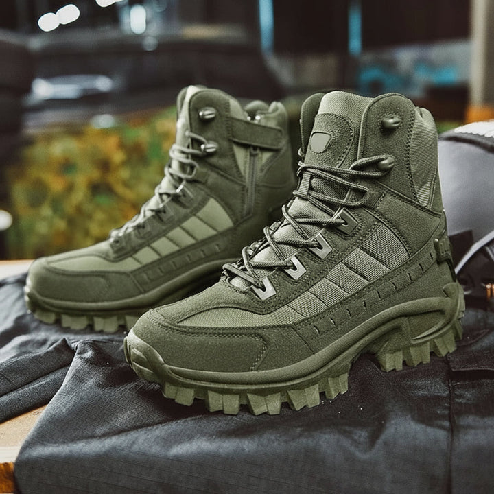 Brown men's lace-up winter boots, offering warmth, comfort, and durable traction for casual cold weather.