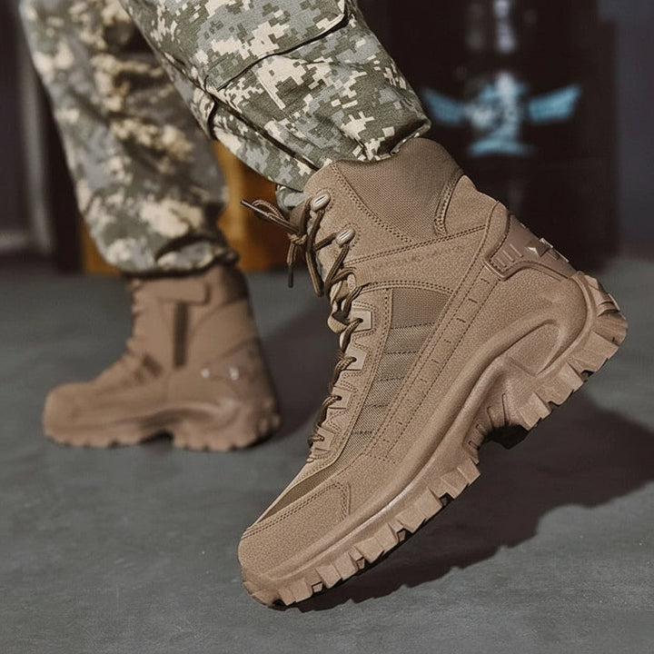 Rugged men's lace-up winter boots designed for extreme cold weather. Offers superior warmth, comfort, and traction.