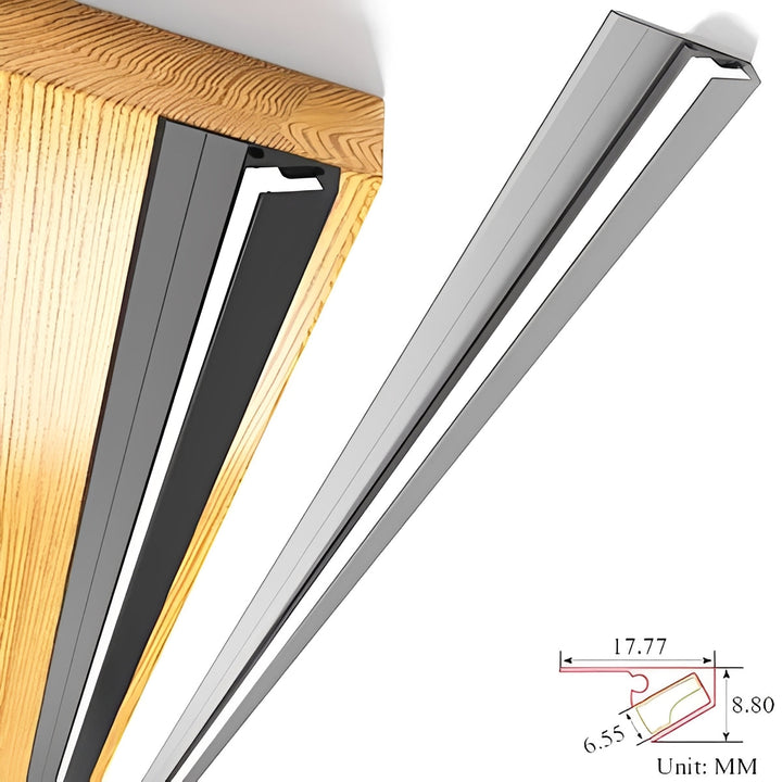 Energy-efficient LED under cabinet lighting with 45-degree angled beam for enhanced kitchen visibility.