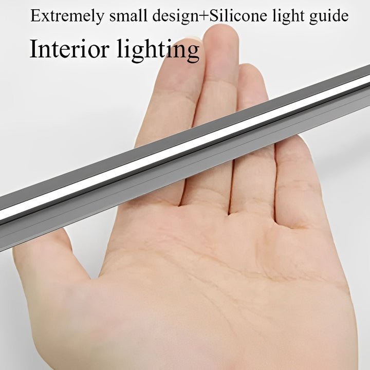 Sleek LED under cabinet light with 45-degree angled illumination. Ideal rigid strip for kitchen tasks.