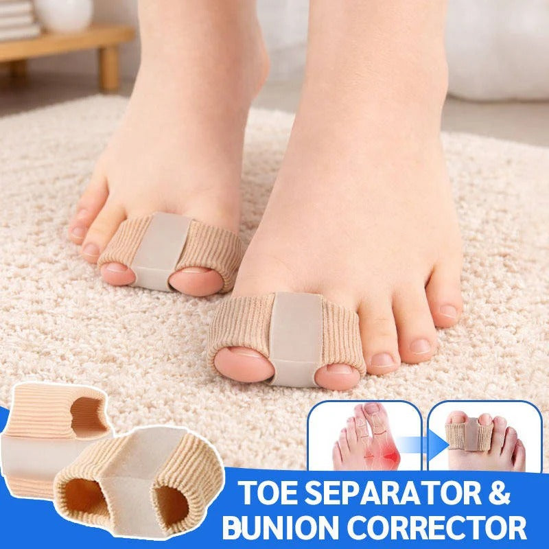 Unisex gel toe sleeves for flats, heels & athletic shoes. Relieves pain, offers bunion support.