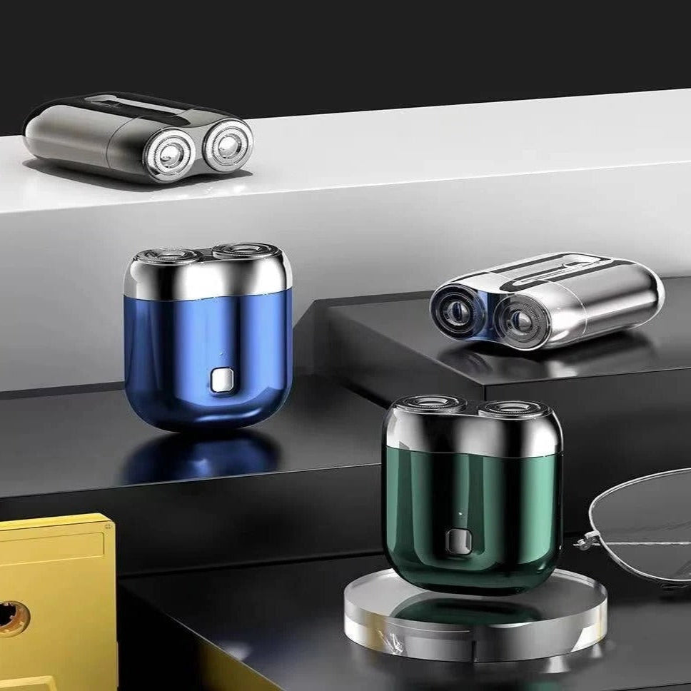 Fast & quiet men's electric shaver. Portable, waterproof, and rechargeable for ultimate grooming convenience.