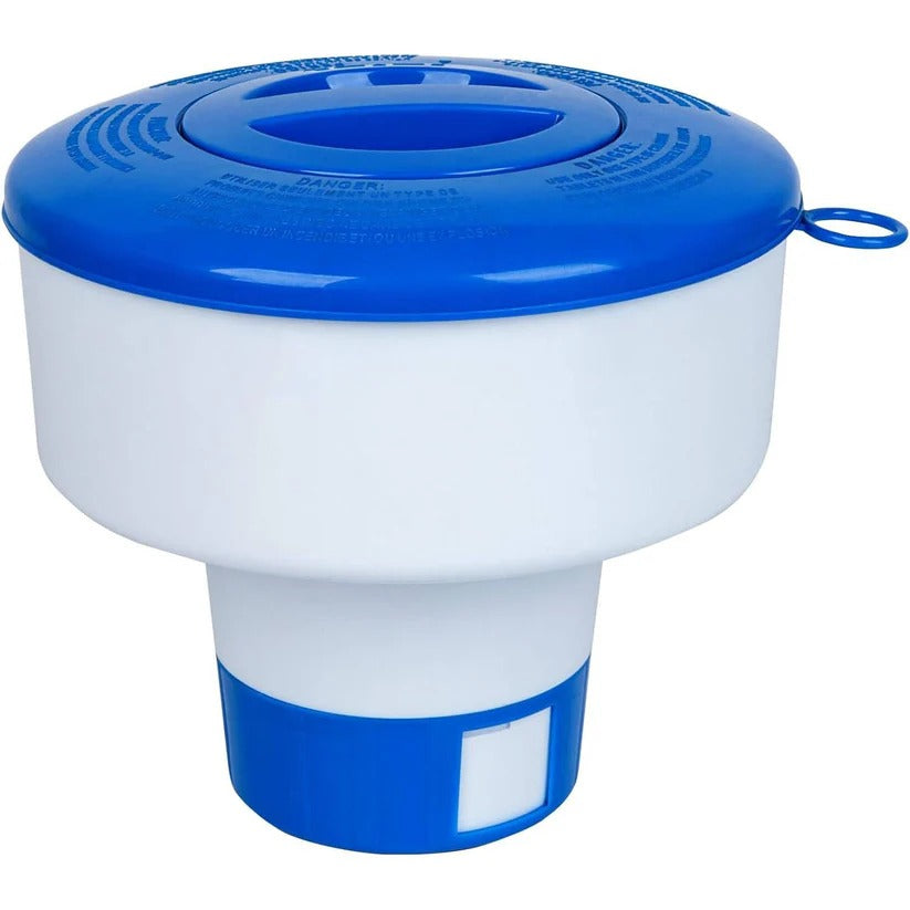 Adjustable bromine dispenser for pools. A reliable spa accessory for clear, healthy water.