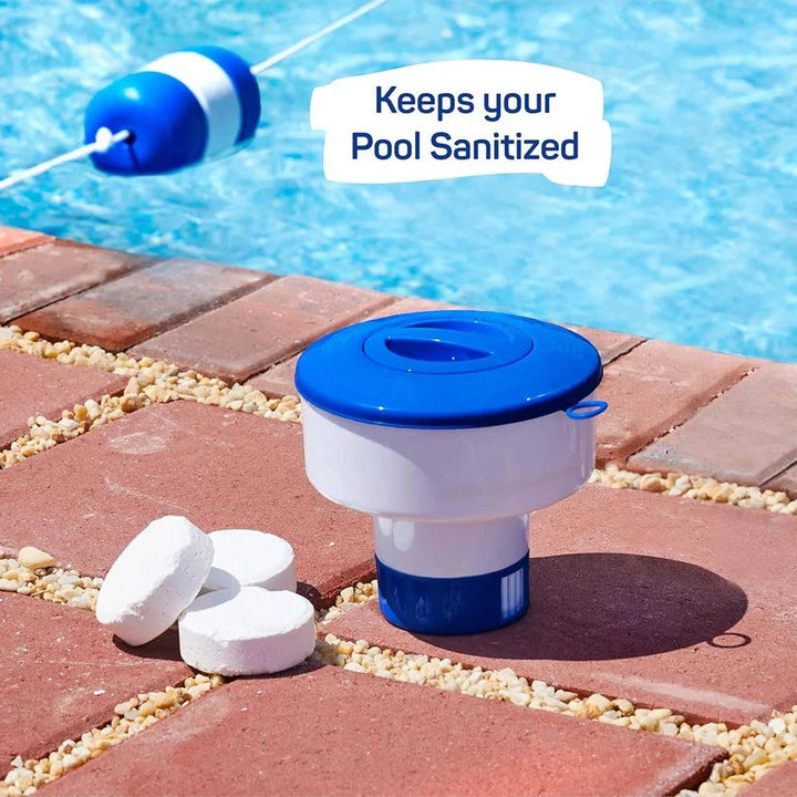 Essential adjustable pool floater for consistent chemical dispersion in pools & spas.