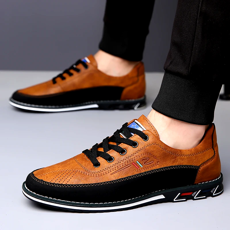 Stylish men's comfort dress shoes. Non-slip design, ideal for formal occasions & all-day walking comfort.