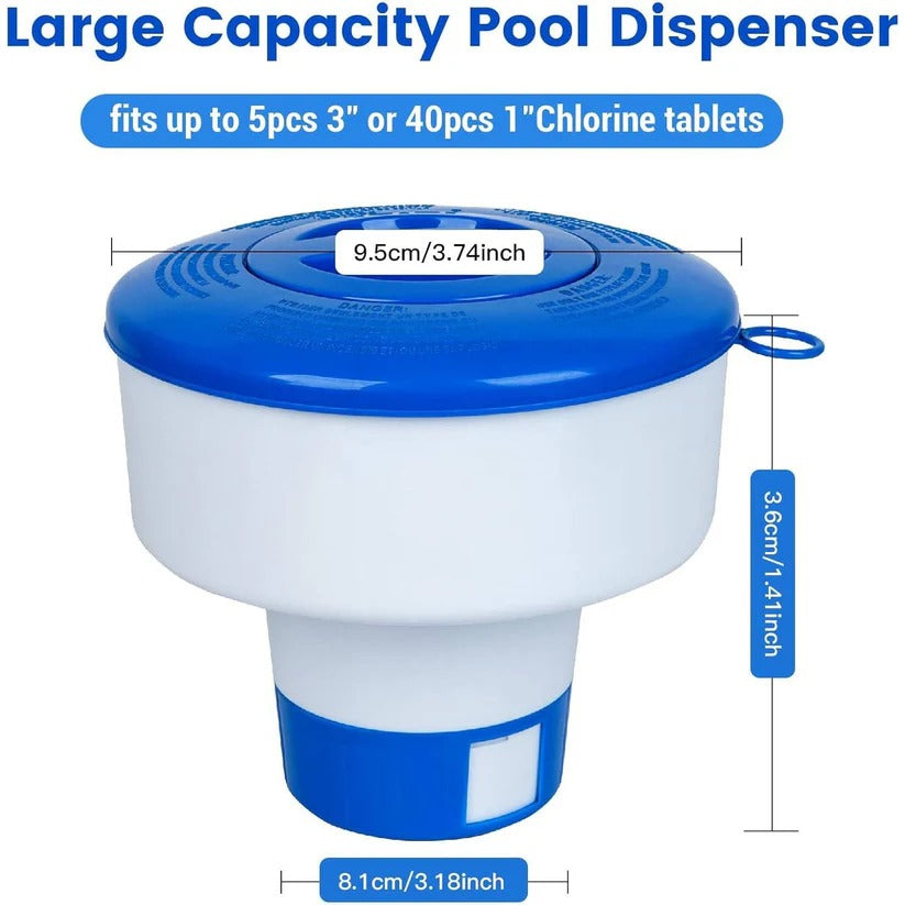 Hot tub & spa accessory: Adjustable chemical floater for effortless water treatment.