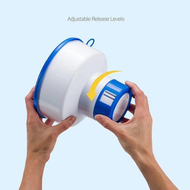 Pool chemical floater, perfect for pools, spas, and hot tubs. Simplifies water care routine.