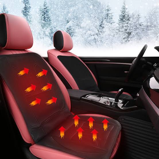 Easy-install universal heated car seat pad, essential auto accessory for cold winter commutes.