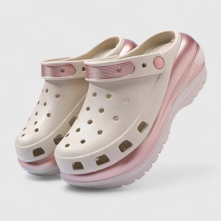 Stylish women's comfort sandals providing arch support. Orthopedic footwear for casual wear & foot relief.