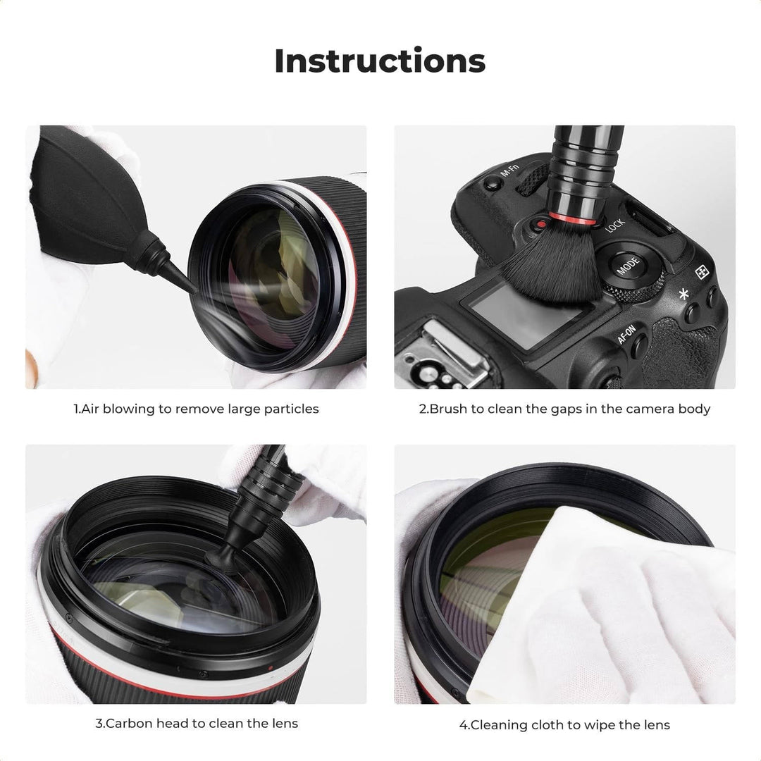 Essential camera care kit for lens maintenance, ensuring dust-free optics and crystal-clear photography results.