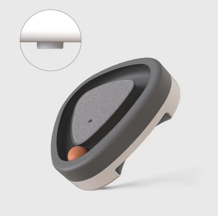 Engaging cat toy with an integrated scratching board and rolling ball for feline entertainment and enrichment