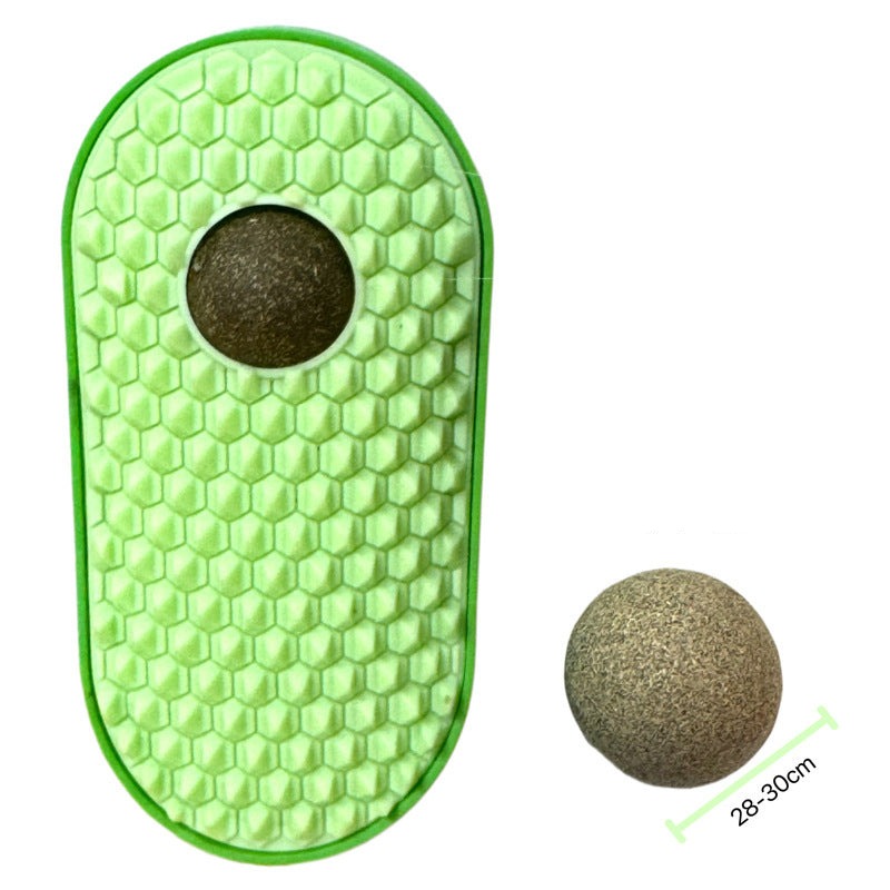 Interactive catnip grooming brush showing detachable parts for easy cleaning, a versatile cat accessory