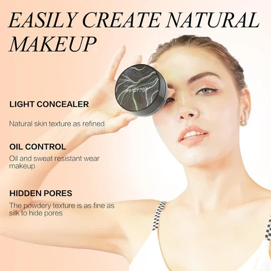 Skin-perfecting moisture cushion CC cream, enhancing beauty with flawless, anti-aging coverage & radiance.