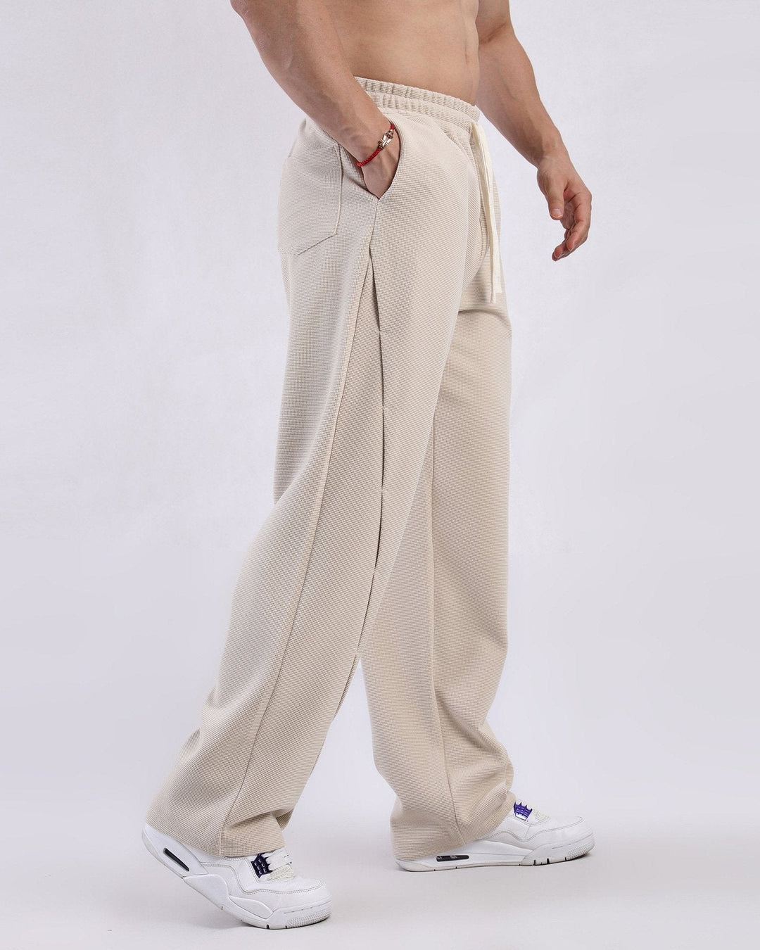 Comfy men's Lucca relaxed waffle knit sweatpants for everyday style, loungewear & sport casual.