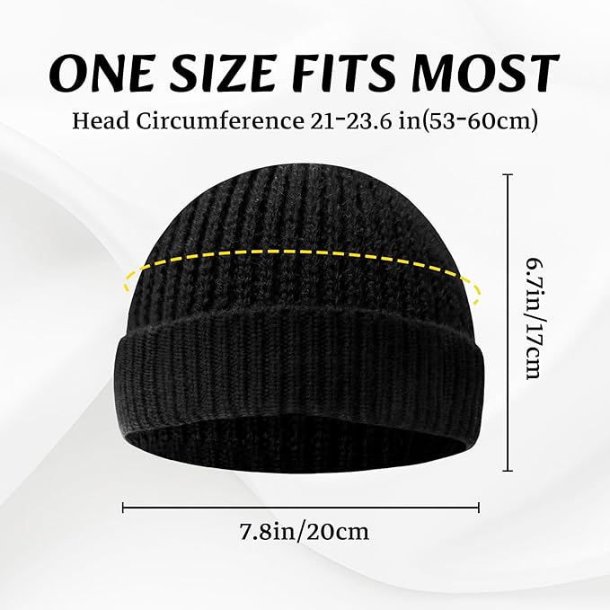 Cozy & warm unisex knitted beanie, ideal for cold weather, a stylish and practical headwear.