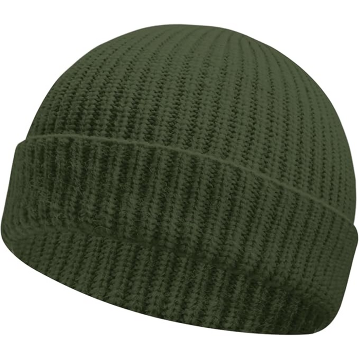 Comfortable knitted beanie, perfect headwear for a warm and stylish winter look.