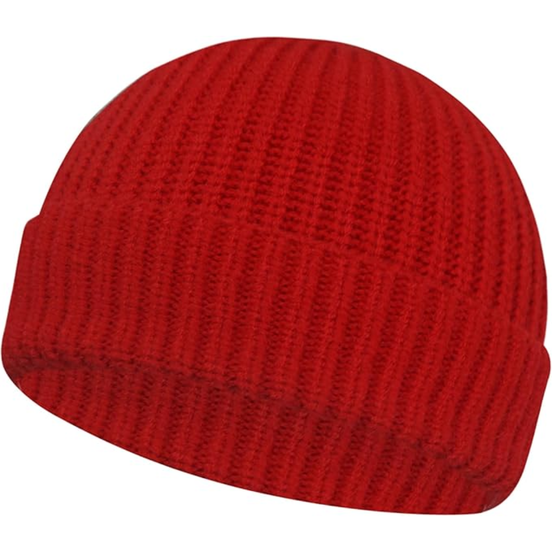 Warm knitted winter beanie for men & women, a must-have headwear fashion accessory.