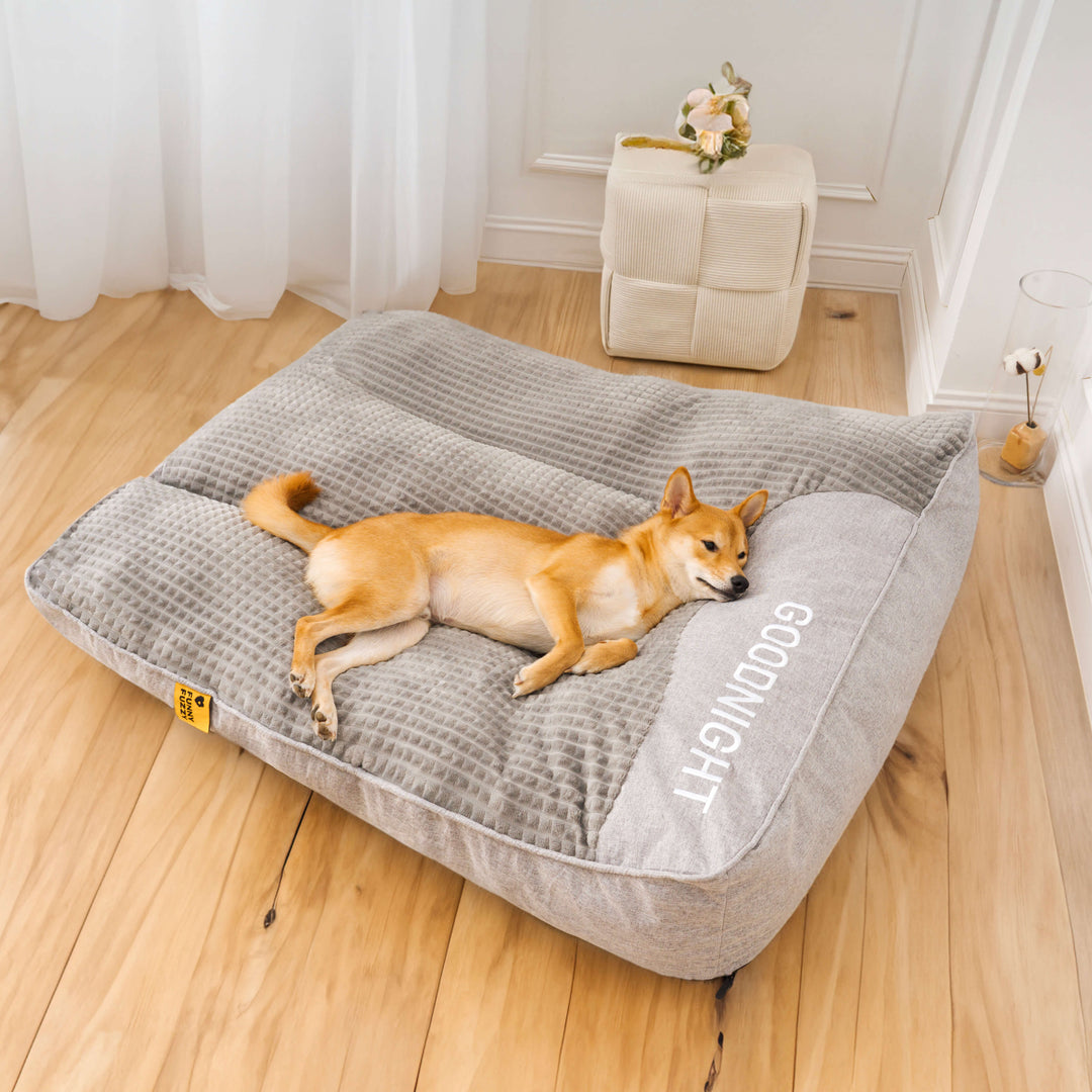 Washable large dog bed cover, a practical replacement for worn pet cushion bedding