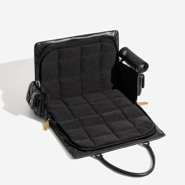 Multi-functional pet travel carrier for guinea pigs and rabbits, spacious and well-ventilated