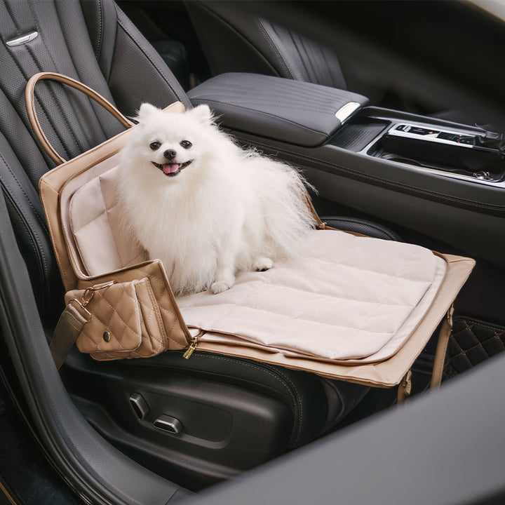 Multi-functional pet accessory travel carrier, perfect for safe and comfortable dog journeys