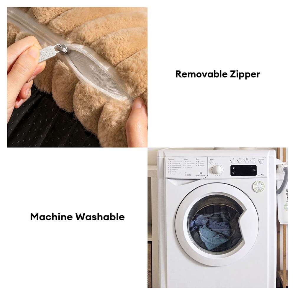 Luxury pet sofa, washable, large dog bed with supportive headrest & memory foam