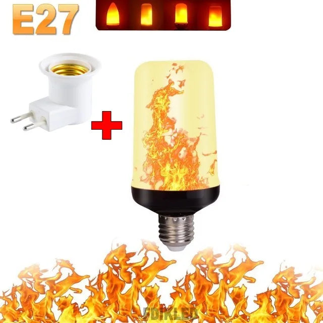 Outdoor LED flame light, adding a warm, flickering glow to patios and gardens.